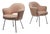 Model 71 Dining Chair in Pink by Eero Saarinen for Knoll, 1980s, Set of 2 For Sale