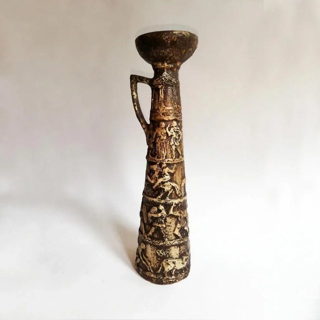 Mid-Century Italian Ceramic Candleholder by Aldo Londi for Bitossi For Sale - Image 6 of 8