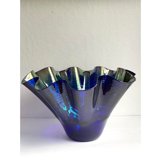 Late 20th Century Dan Bergsma Art Glass Sculptural Vessel Chairish