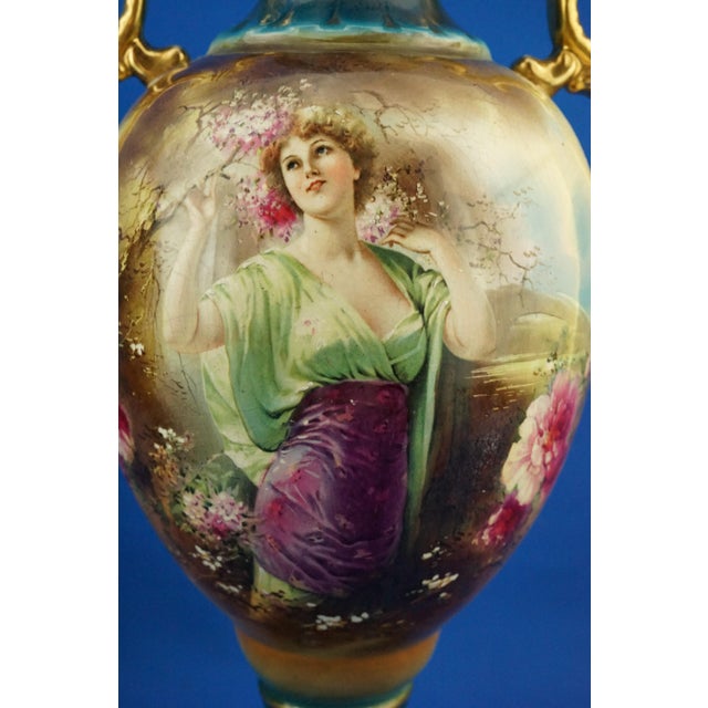 Antique English Ceramic Vases by Barbe for Royal Worcester, 1800s, Set of 2 For Sale - Image 16 of 18