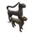 Antique Pair of Bronze Royal Leopard Sculptures From Benin For Sale