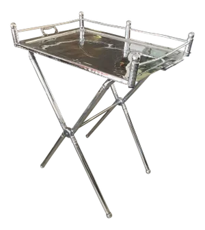 1940s Vintage Everlast Folding Aluminium Tray Table
