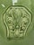 Ceramic Leona for Neiman Marcus Italian Green Crackle-Glazed Ceramic Vase For Sale - Image 7 of 12