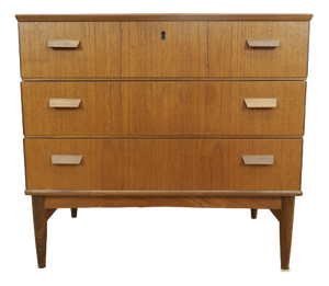 Teak Chest of 3 Drawers, Denmark, 1960