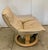 1970s Attributed to Ekornes Stressless Adjustable Sandstone Leather Recliner Ottoman Norway Medium For Sale - Image 4 of 15