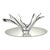 Transparent Monumental Signed Vannes-Le-Châtel French Freeform Crystal Centerpiece Bowl For Sale - Image 8 of 9