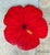 Vintage Red Hibiscus Flower Lazy Susan For Sale - Image 10 of 12