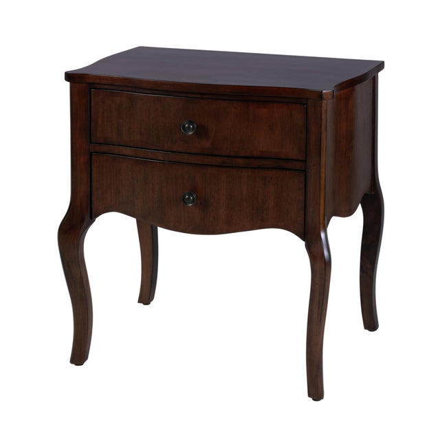 Beasley 25 in. W Rectangular Wood 2 Drawer Traditional Nightstand, Olive Ash For Sale - Image 9 of 9