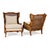 1970s Cane and Bamboo Frame Wing Chair For Sale - Image 4 of 5