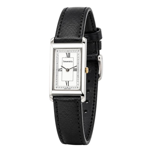 Tiffany & Co. Classic Stainless Steel Ladies Quartz Watch For Sale