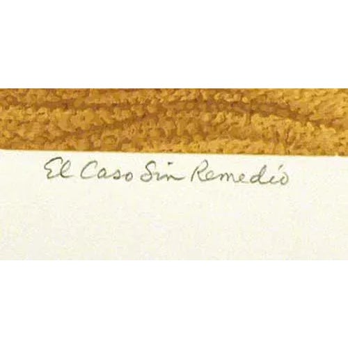 Dallas John "El Caso Sin Remedio" Signed & Numbered Serigraph Art Print Unframed C. 1980 For Sale - Image 4 of 4