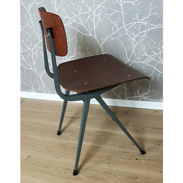 Chair Mod. Result created by Friso Kramer, Dutch designer. The objects were restored, varnish of the seats and files,...