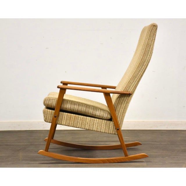 1960s Danish Modern Rocking Chair For Sale - Image 4 of 11