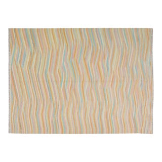 1960s Vintage Anatolian Handmade Hand Knotted Kilim With Natural Colors,5'10"x8'1" For Sale