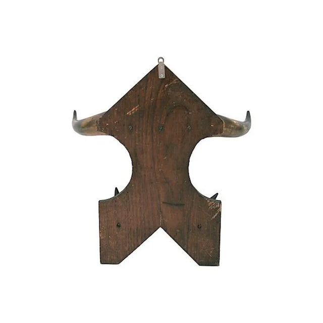 Early 1900s Steer Rack W/Thermometer For Sale - Image 6 of 7