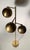 Mid-Century Modern Vintage PAIR of Koch & Lowy Brass Triple Ball Articulating Floor Lamp For Sale - Image 3 of 7