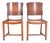 Brown Portuguese Classical Chairs, 1950s, Set of 2 For Sale - Image 8 of 8