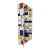 Metal Multicolor Murano Glass Shelf, 1980s For Sale - Image 7 of 8