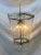 Fantastic chandelier ORIGINAL about 1940 years attributed to Fontana Arte. Glasses ground by hand, the glasses are...