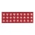 Sample - Schumacher Astra Block Print Tape Trim in Red For Sale
