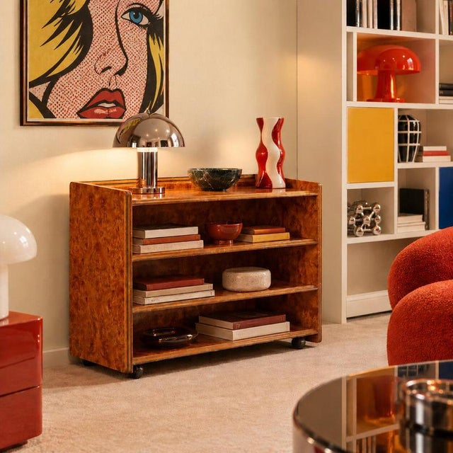 Storage unit from the 'Artona' series, designed by Afra and Tobia Scarpa for Maxalto in the 1970s, iconic of 20th-century...