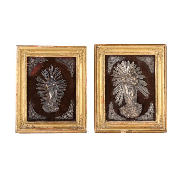 Silver Plaques, Italy, 19th Century, Set of 2 For Sale - Image 15 of 16