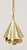 Metal Art Nouveau Hanging Lamp in Brass, 1890s For Sale - Image 7 of 11