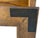 Late 20th Century Rustic Industrial Lodge Style Wall Mirror W/Metal Brackets For Sale - Image 5 of 6