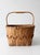 Farmhouse Antique Folk Art Splint Gathering Basket For Sale - Image 3 of 13