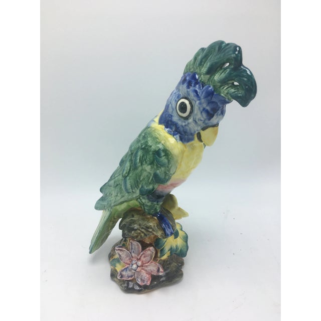 Green Vintage Stangl Pottery Cockatoo For Sale - Image 8 of 10