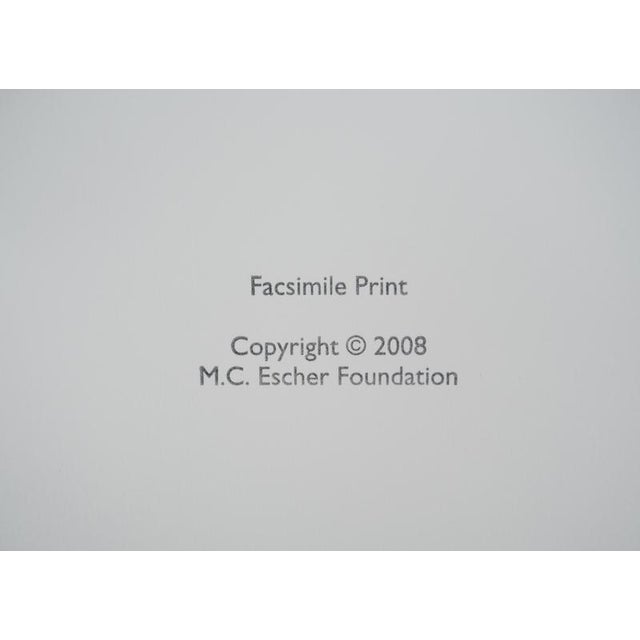 MC Escher, Hand with Reflective Globe, Facsimile of the Original Engraving For Sale - Image 9 of 10