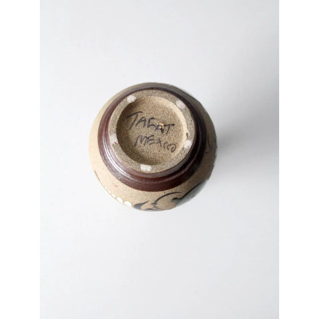 Beige Vintage Tonala Pottery Vase For Sale - Image 8 of 9