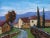 Modern Contemporary Tuscan Landscape Oil Painting For Sale