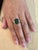 5.2 Carat Green Tourmaline & .15 Carat Diamond Cocktail Ring 14 Karat White Gold For Sale - Image 10 of 18