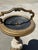 Ceramic Vintage Hollywood Regency Floral Porcelain & Brass Floor Ashtray Stand For Sale - Image 7 of 13