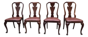 Vintage Queen Anne Style Dining Chairs by Baker Furniture - 4