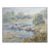 Early 20th Century Plein Air Impressionist River Landscape and Fly Fisherman Painting For Sale