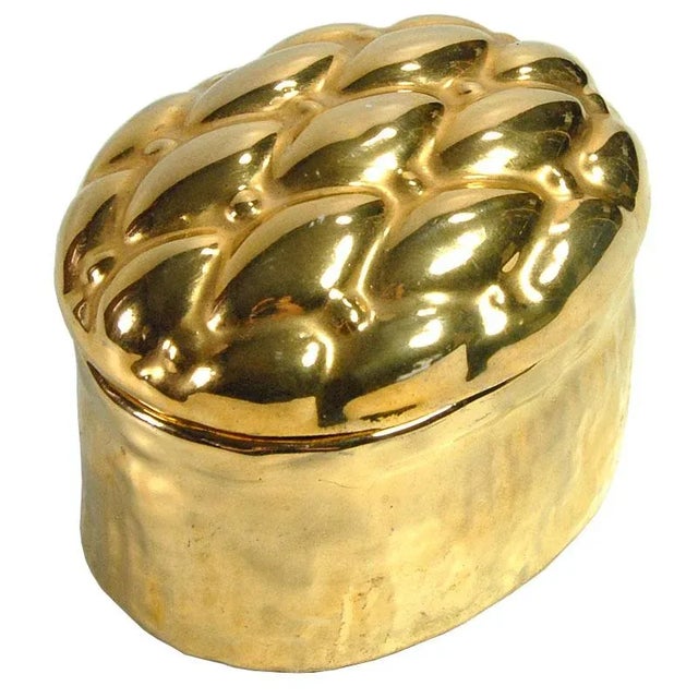 Small Vintage Ceramic Lidded Container, 1980s For Sale - Image 9 of 9