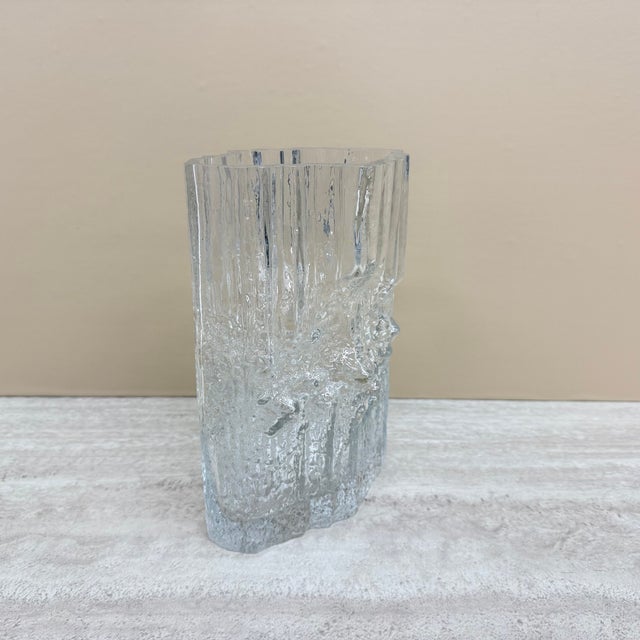 Vintage Glass Pinus Vase by Tapio Wirkalla for Iitalla, Finland, 1970s For Sale - Image 16 of 18