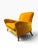 Mid-Century Modern Italian Mid-Century Modern Sculptural Wing Arm Loveseat | Restored in Saffron Velvet | C. 1950s For Sale - Image 3 of 11