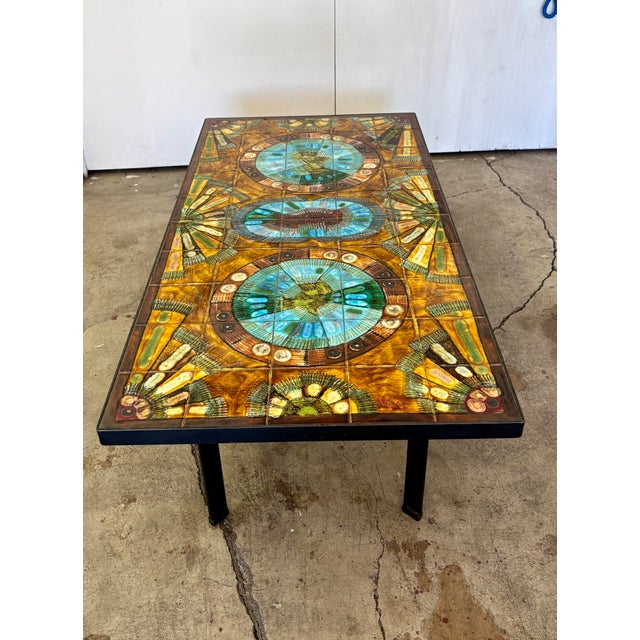 Vintage Xl Coffee Table Coffee Table Knud Michel Danish Rare handmade coffee table by Knud Michel. Large format with...
