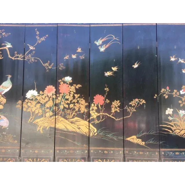 1900's Chinese 12 Panel Coromandel Screen For Sale - Image 9 of 13