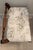 Vintage 1930s American Walnut Upholstered Entryway Bench With French Toile Linen Seat For Sale In Chicago - Image 6 of 7