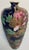 Antique Japanese Satsuma Style Moriage Cobalt Blue Floral Double Handle Vase For Sale - Image 4 of 9