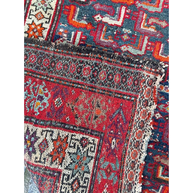 Antique Distressed Malayer Rug, 1890s For Sale - Image 15 of 16