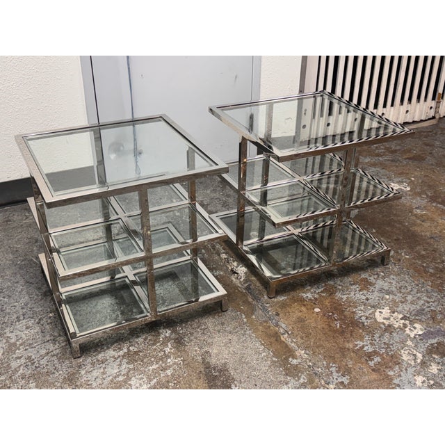 Transitional Williams-Sonoma Tribeca Side Tables, Pair For Sale - Image 3 of 12