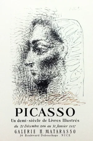 Picasso Lithograph 82 Half Siecle Livres Illustrees, 1959