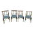 1970s Vintage Ficks Reed Style Rattan Accent Chairs - Set of 4 For Sale