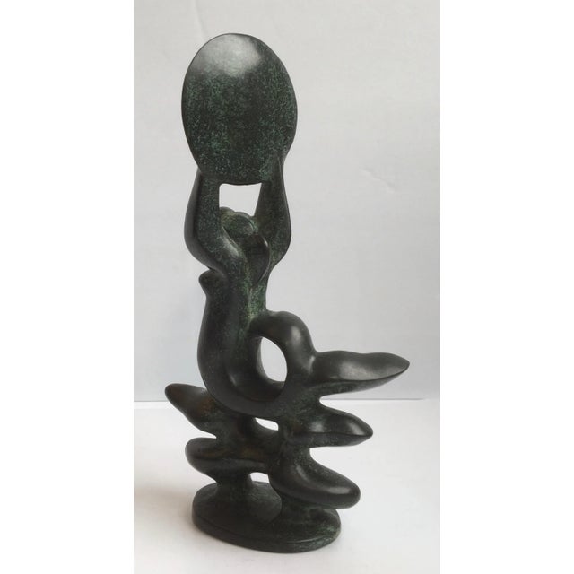 Abstract 1979 "Water and Sun" Figurative Bronze Sculpture of Nic Jonk - For Sale - Image 3 of 13