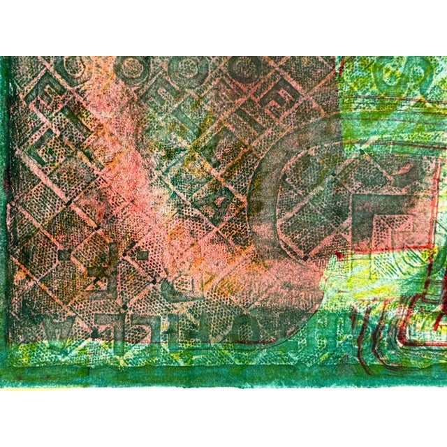 Raphael Ferrer. Vintage Mixed Media Print For Sale - Image 4 of 8